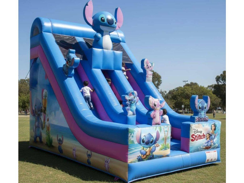 Hüpfburg mit Rutsche Lilo & Stitch 7 × 4 × 6 m