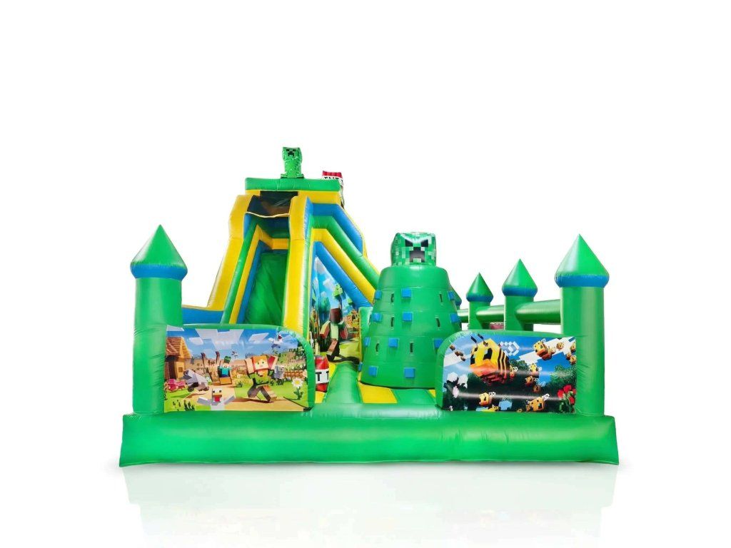 Aufblasbarer Spielplatz Minecraft 6 × 5 m