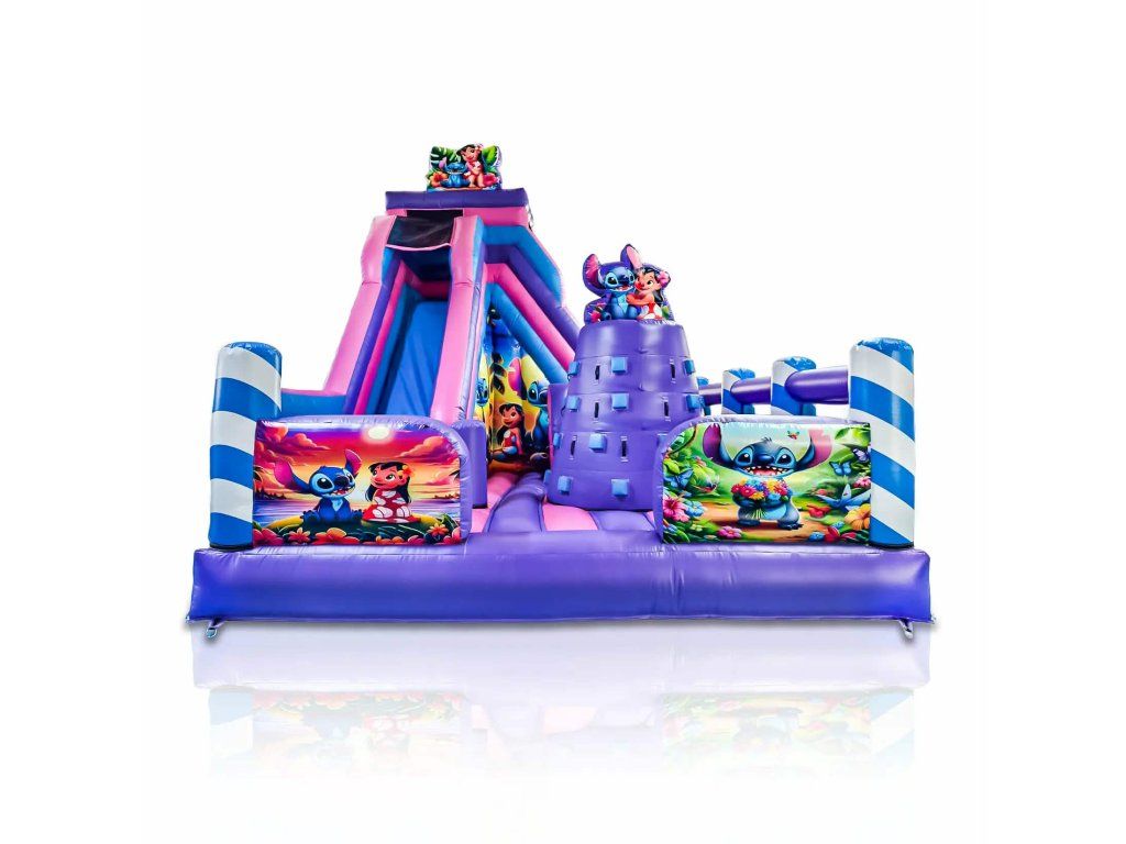 Aufblasbarer Spielplatz Stitch 6 × 5 m
