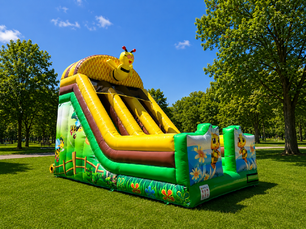 Hüpfburg mit Rutsche Bienchen 7 × 4 × 6 m