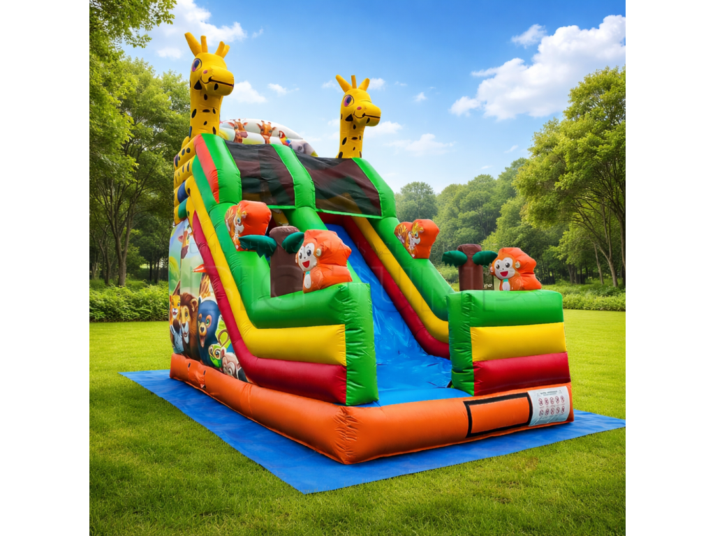 Hüpfburg Giraffe 6 × 3,5 × 6 m