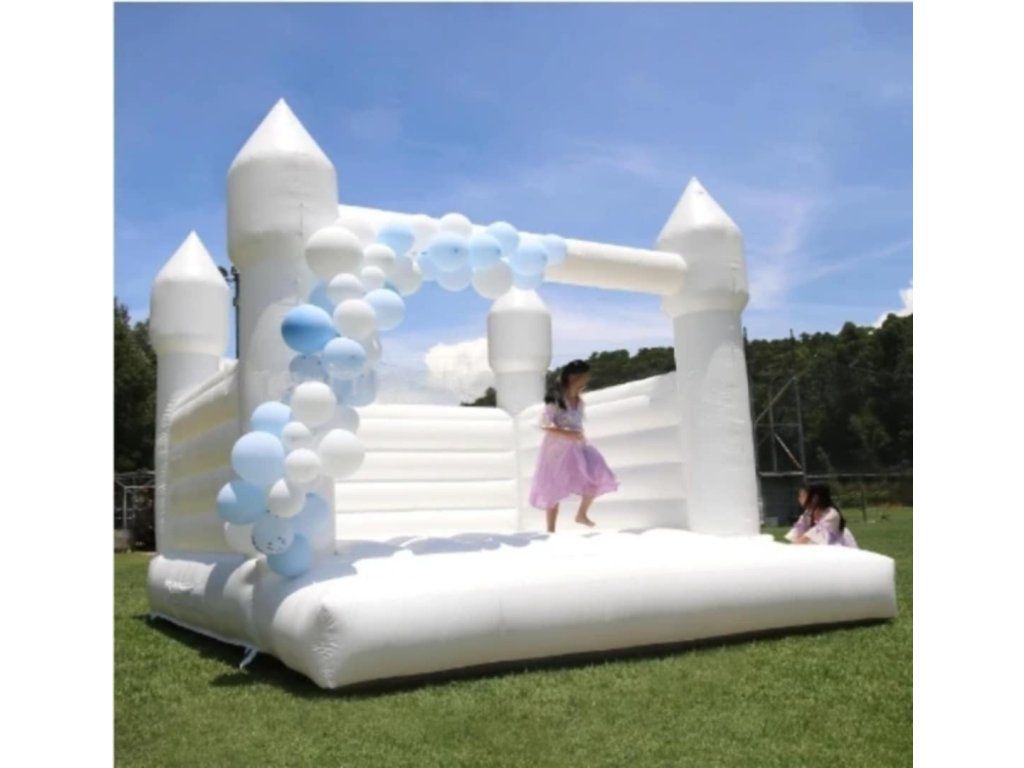 Weiße Hüpfburg 3 × 3 m