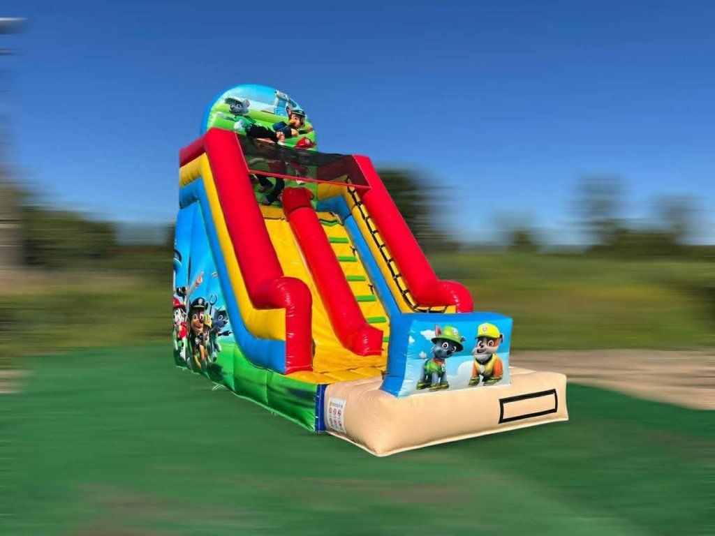 Hüpfburg mit Rutsche Paw Patrol Rider 6 × 3 × 6 m
