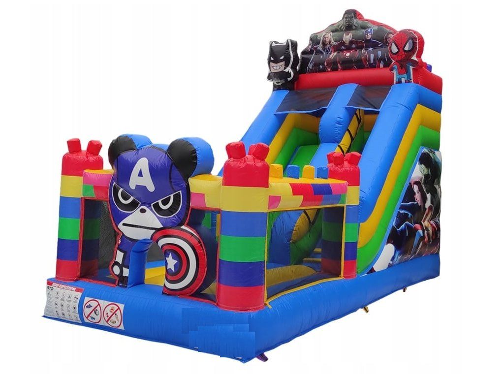 Hüpfburg mit Rutsche Avengers Big 7 × 3 × 6 m